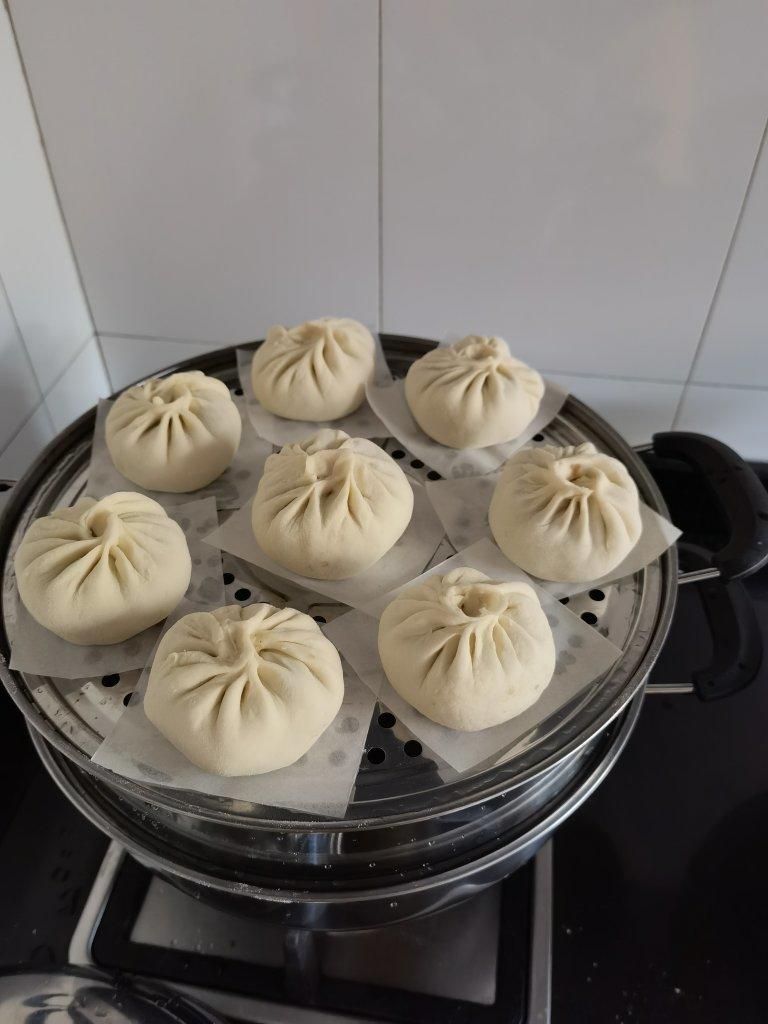 鲜美多汁的洋葱牛肉包子