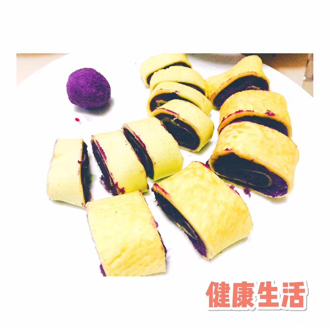 紫薯鸡蛋卷
