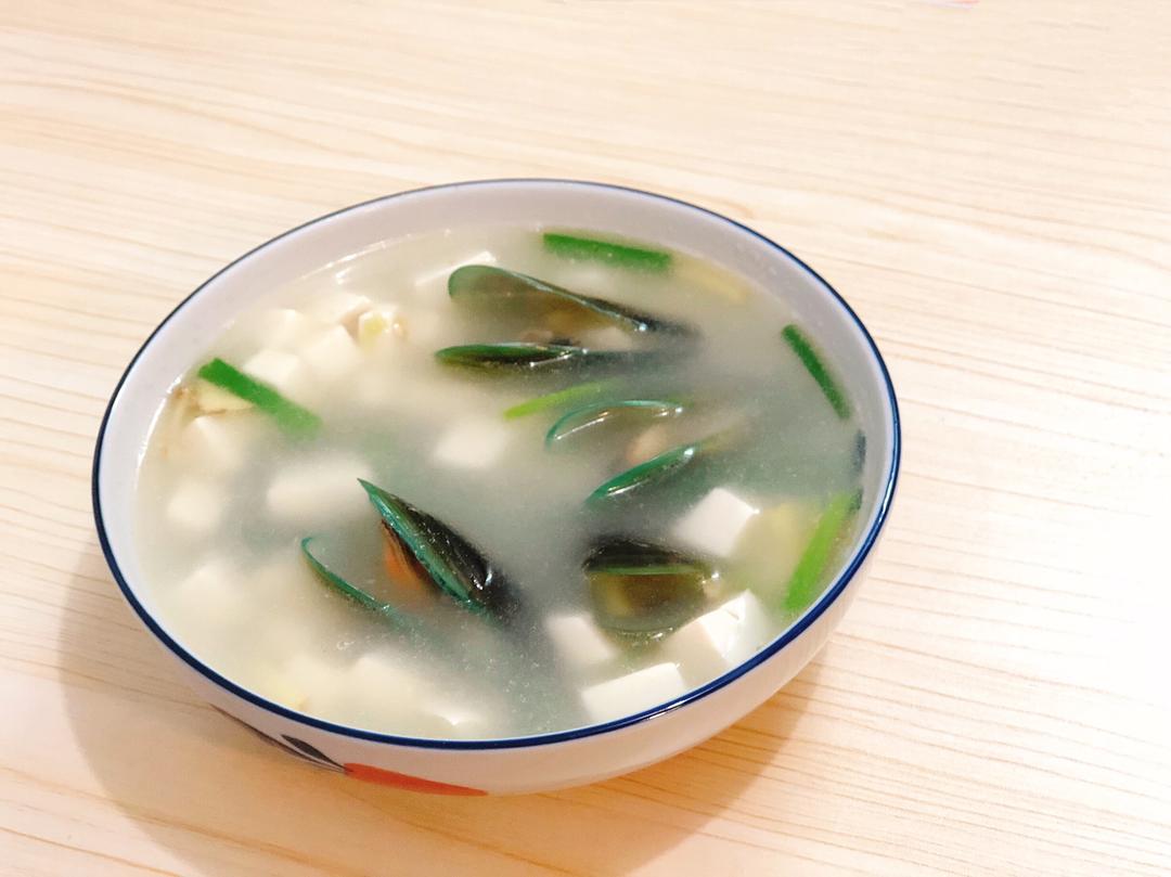 淡菜豆腐汤的做法