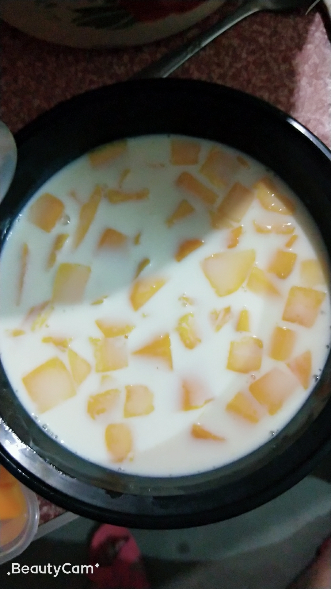 💞零失败简易版～芒果牛奶布丁🍰的做法