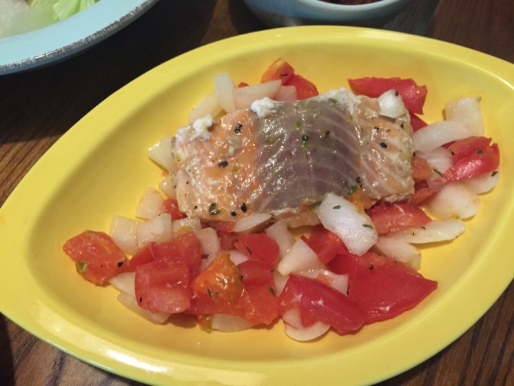 锡纸烤三文鱼  （Salmon Baked in Foil）