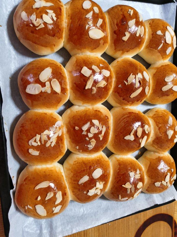 鲜奶油小餐包（一次发酵）