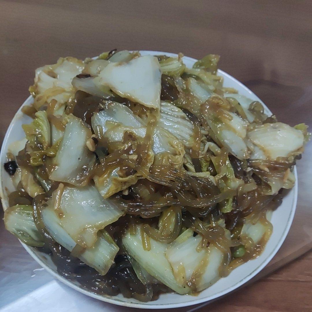 白菜炒粉条🧐原本不屑一顾，结果超级下饭