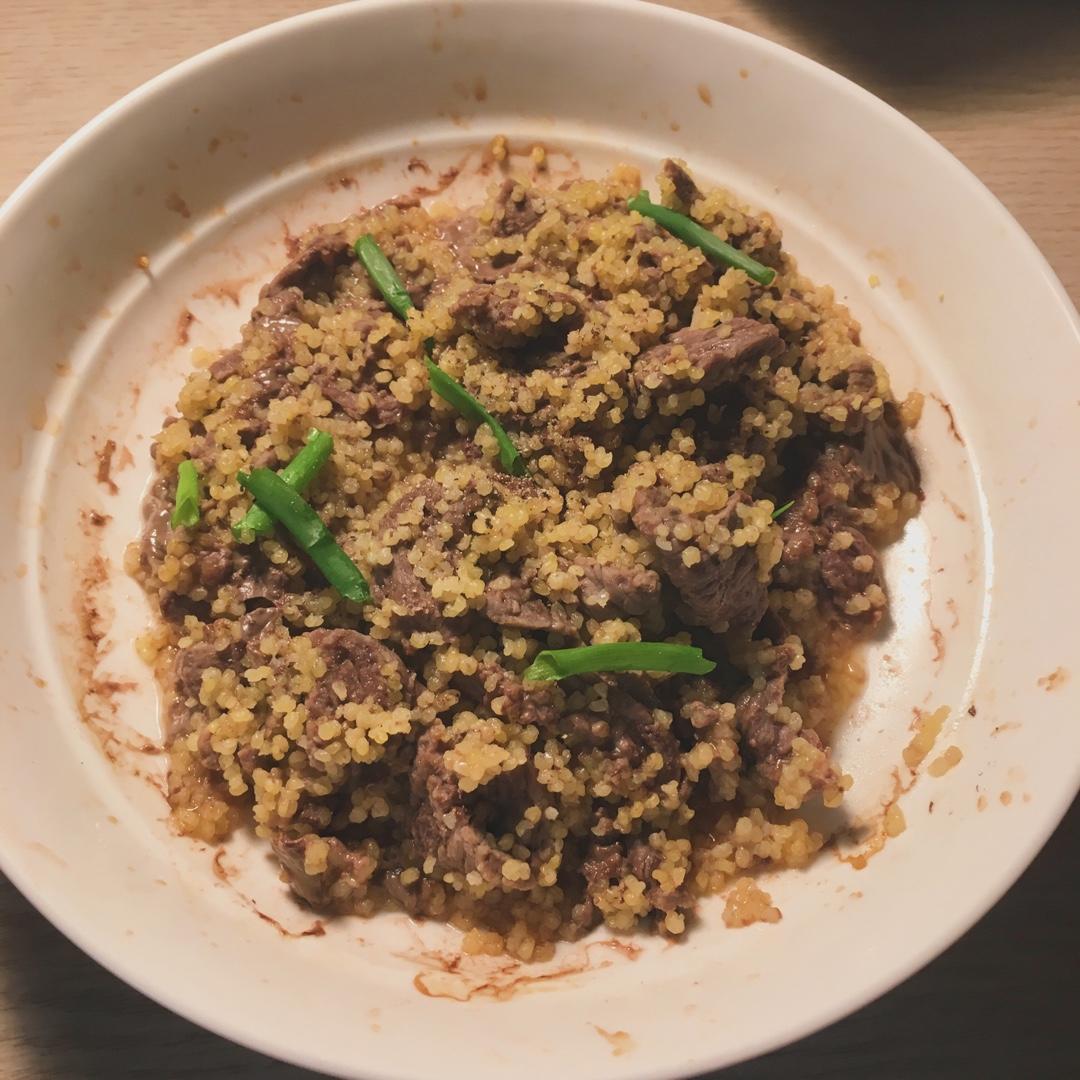 小米蒸牛肉