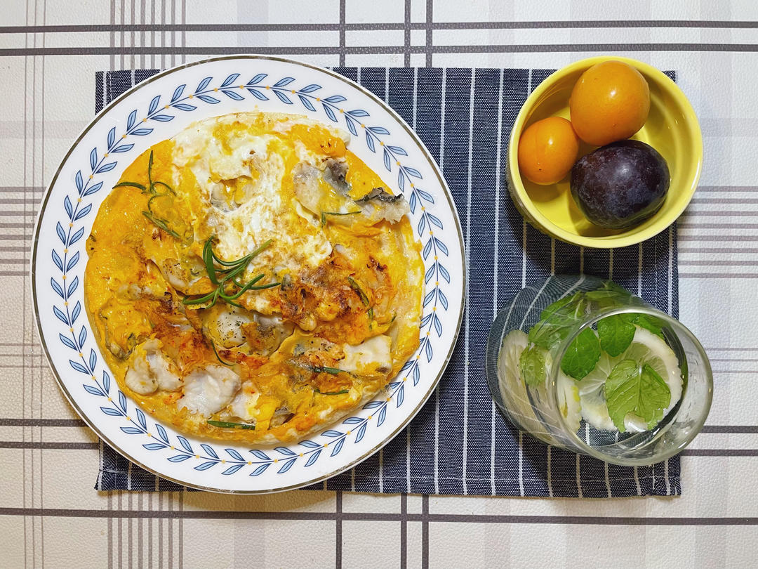 380大卡高颜值的海鲜泡菜饼