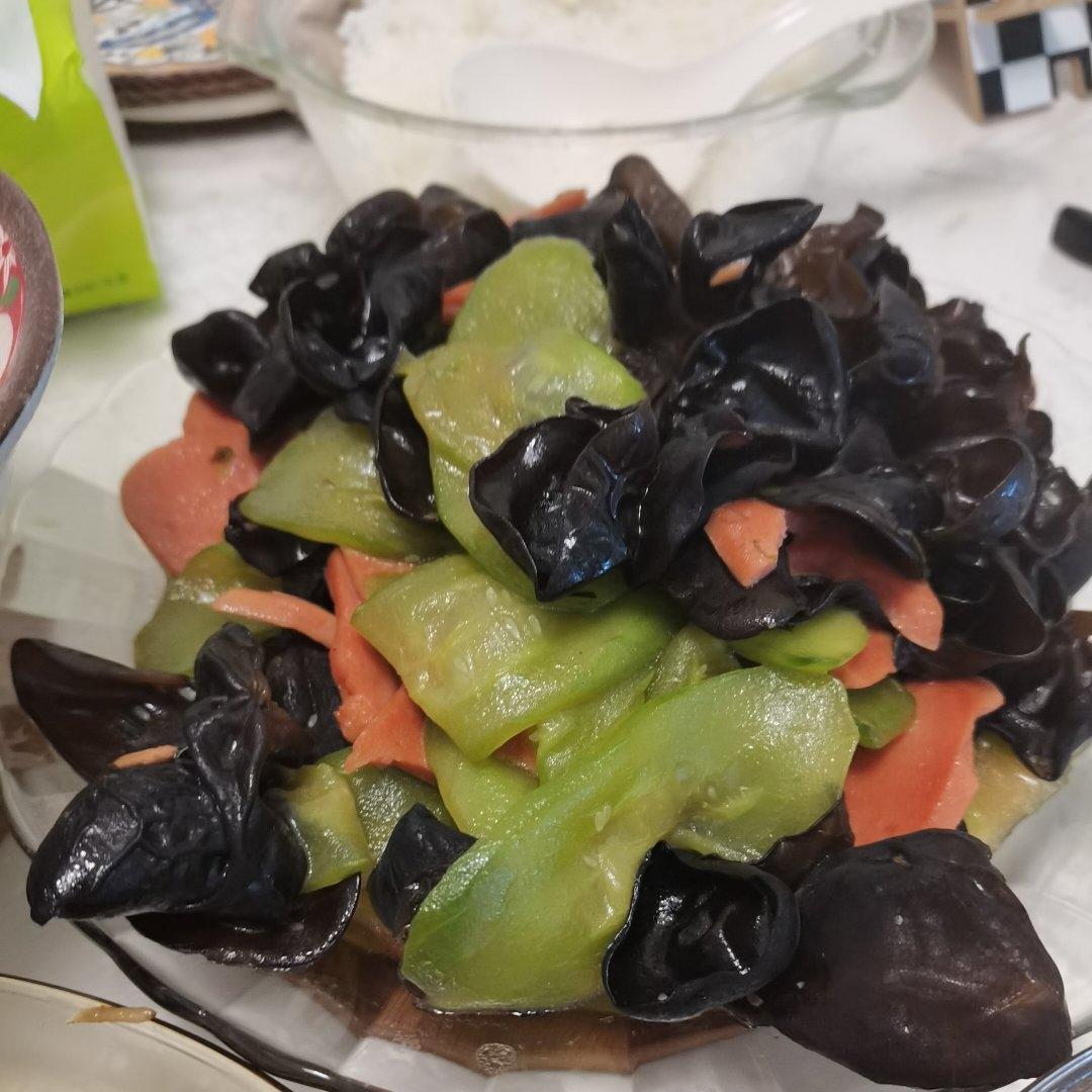 清脆可口的「黄瓜炒鸡蛋」