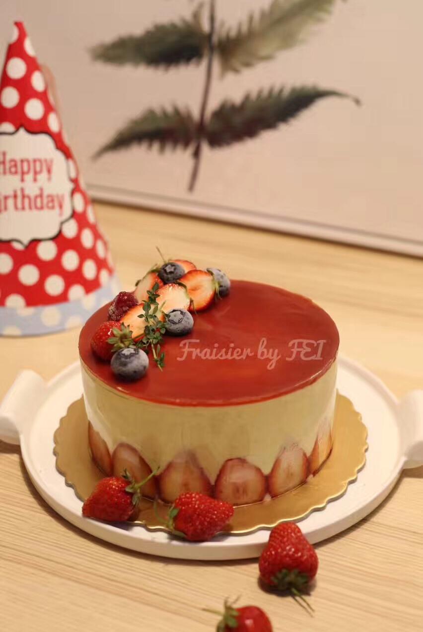 法式草莓蛋糕fraisier【厨studio 】课后作业帖