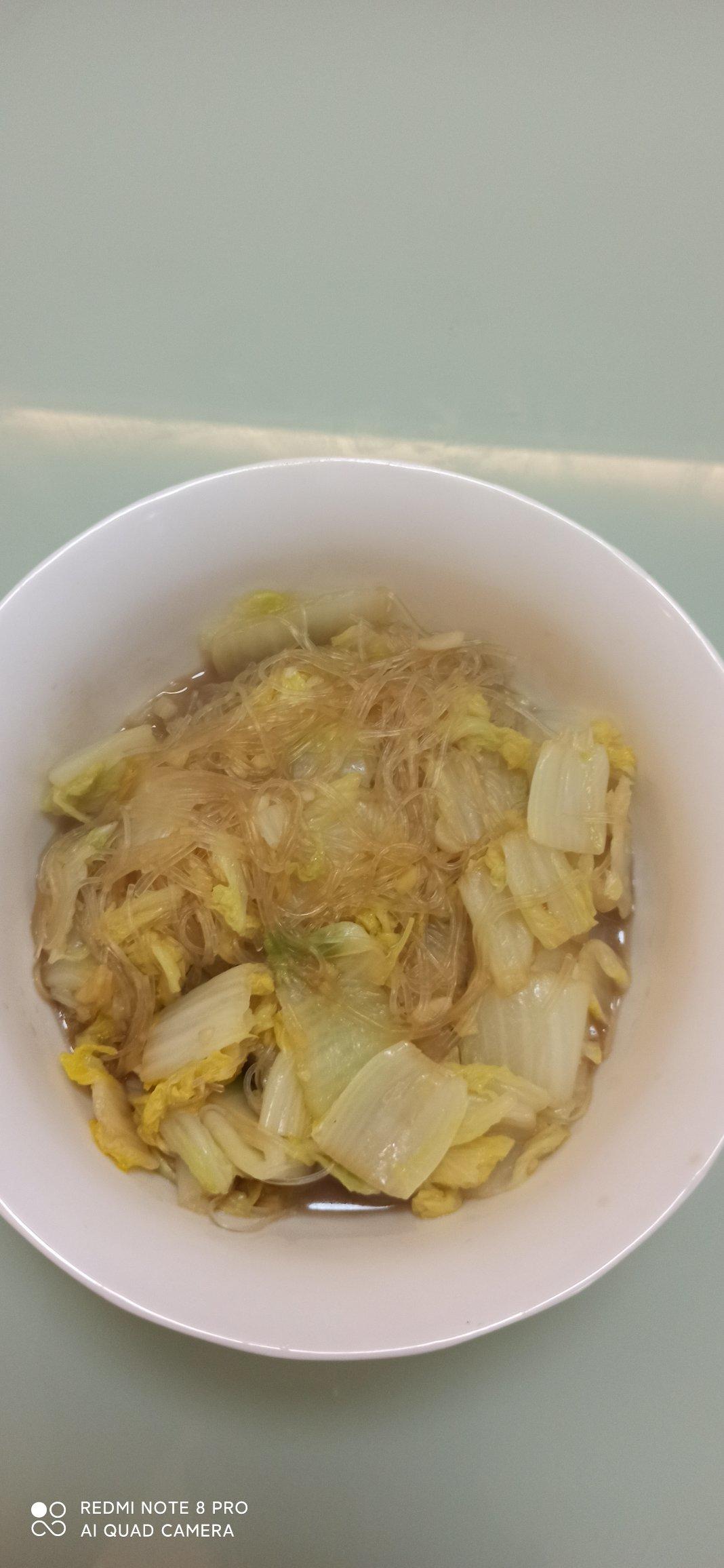 娃娃菜炒粉丝