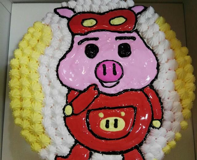 猪猪侠蛋糕的做法