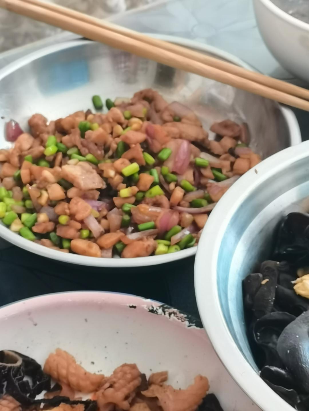 蒜苔和鸡肉超下饭