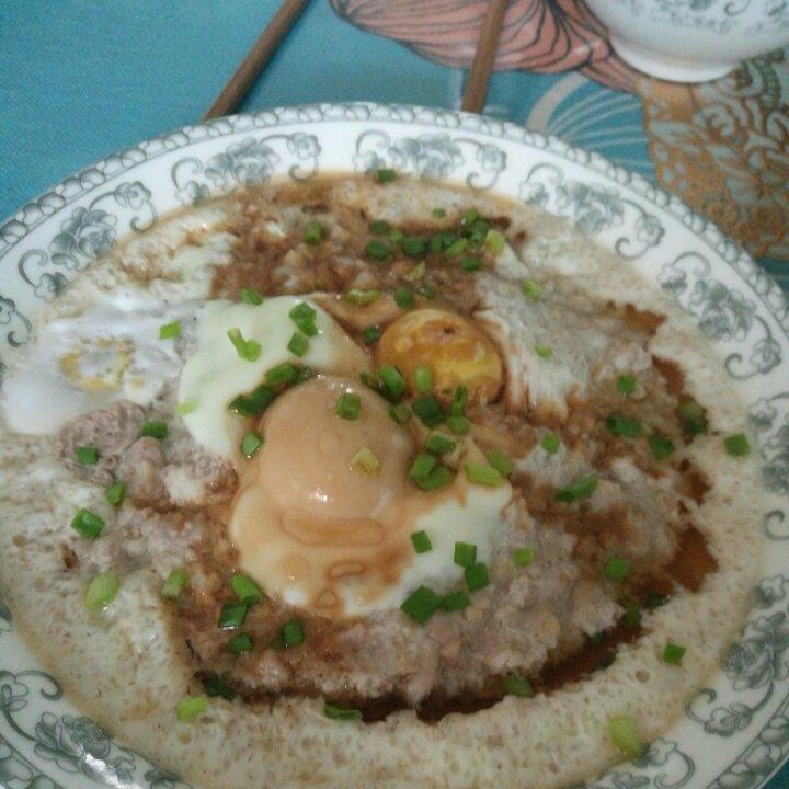 老上海风味的肉饼子蒸蛋