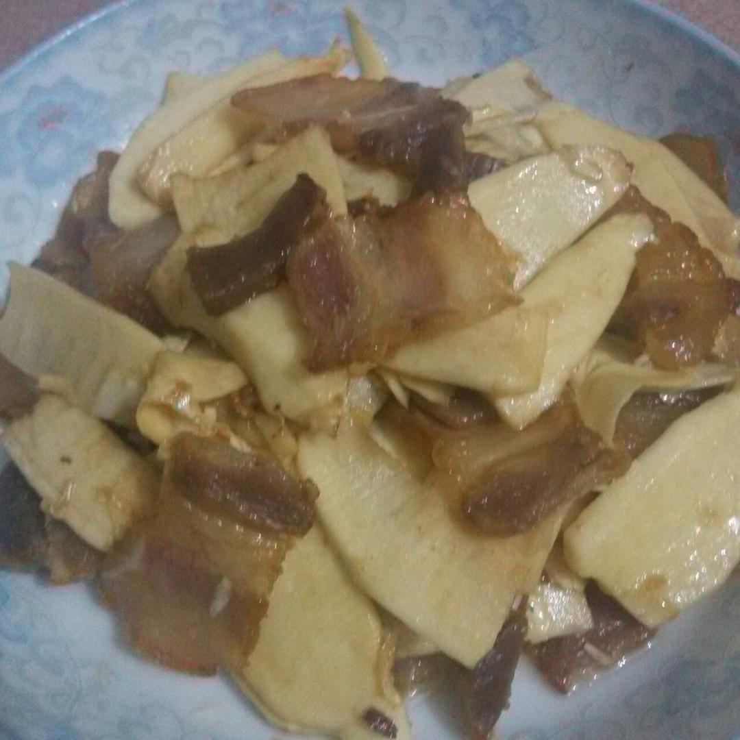 冬笋炒腊肉