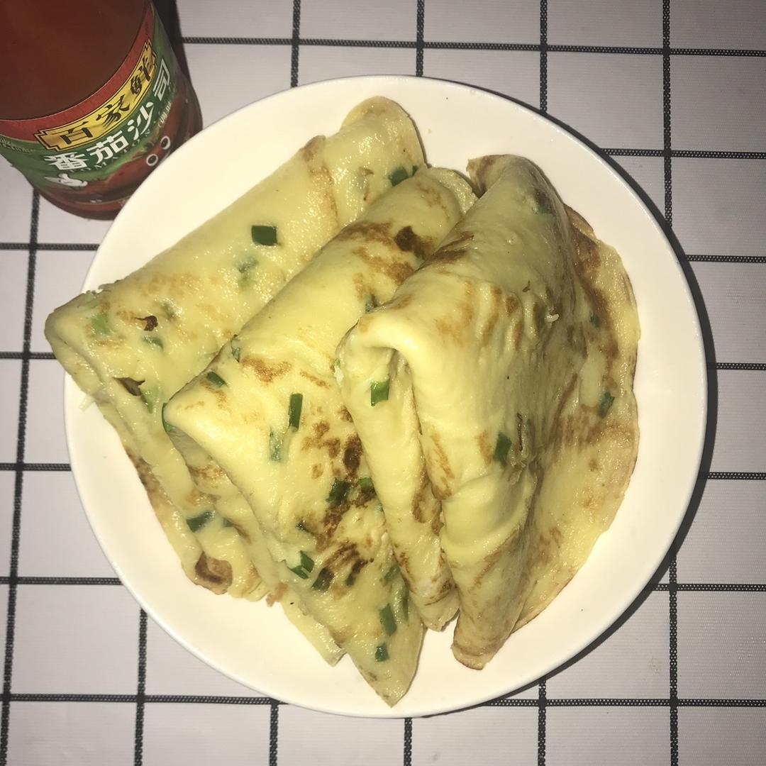 鸡蛋葱油饼                  （更新饼坯保存方法）