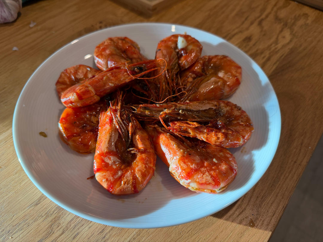 香煎黑虎虾