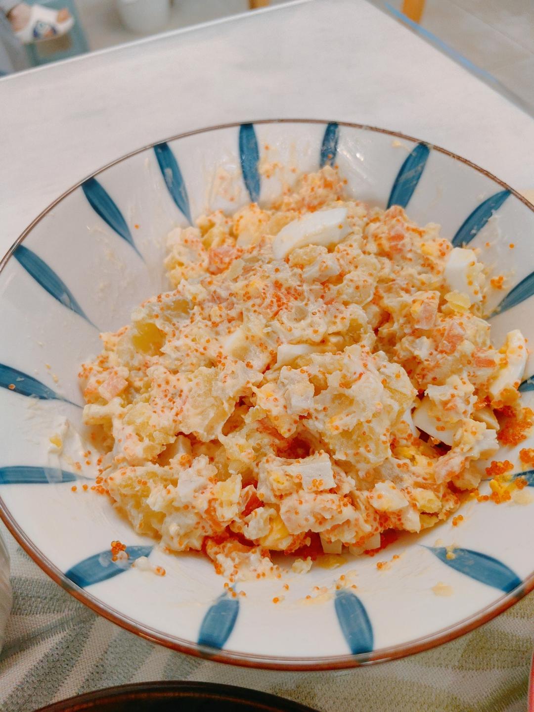 🔥爆好吃的鸡蛋土豆泥沙拉