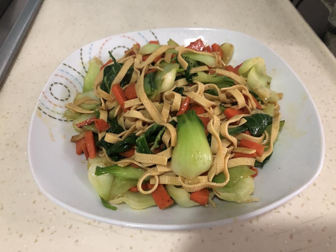 减脂餐/胡萝卜黄瓜炒干豆腐丝（素食系列）
