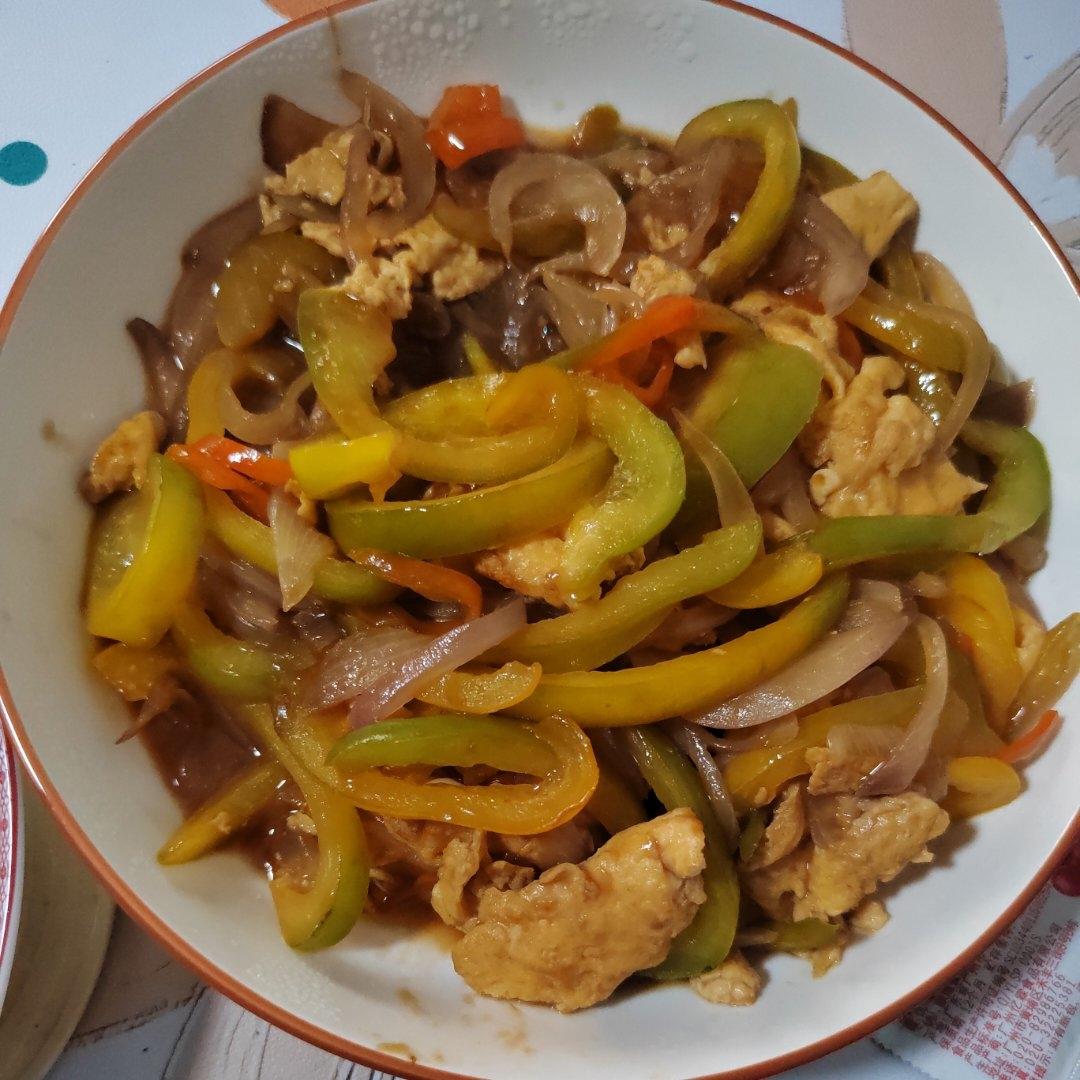 下饭菜 洋葱柿子椒炒蛋