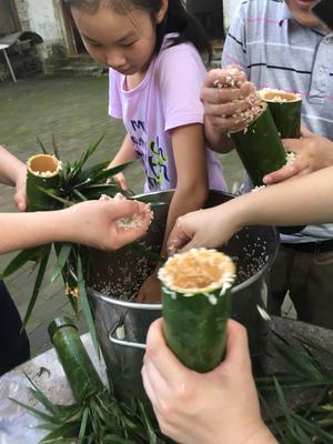 金猫咪食堂-竹筒腊味饭的做法 步骤4