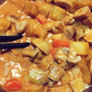 泰式红咖喱炖鸡肉的做法 步骤9