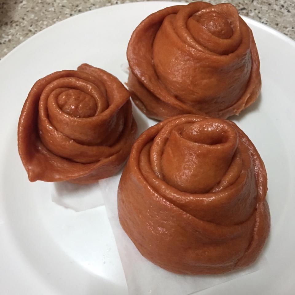 玫瑰花馒头