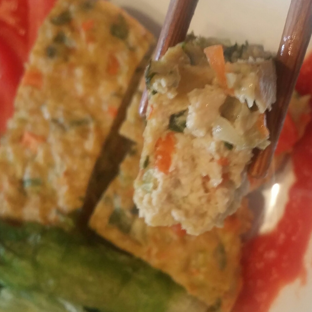 蔬菜鸡胸肉饼—减脂餐