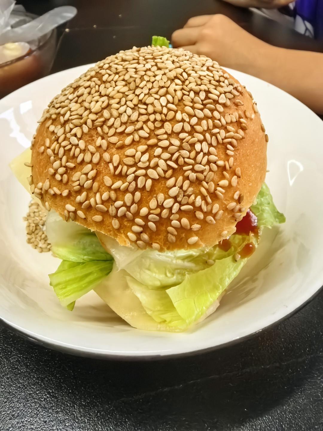 新奥尔良烤鸡腿堡