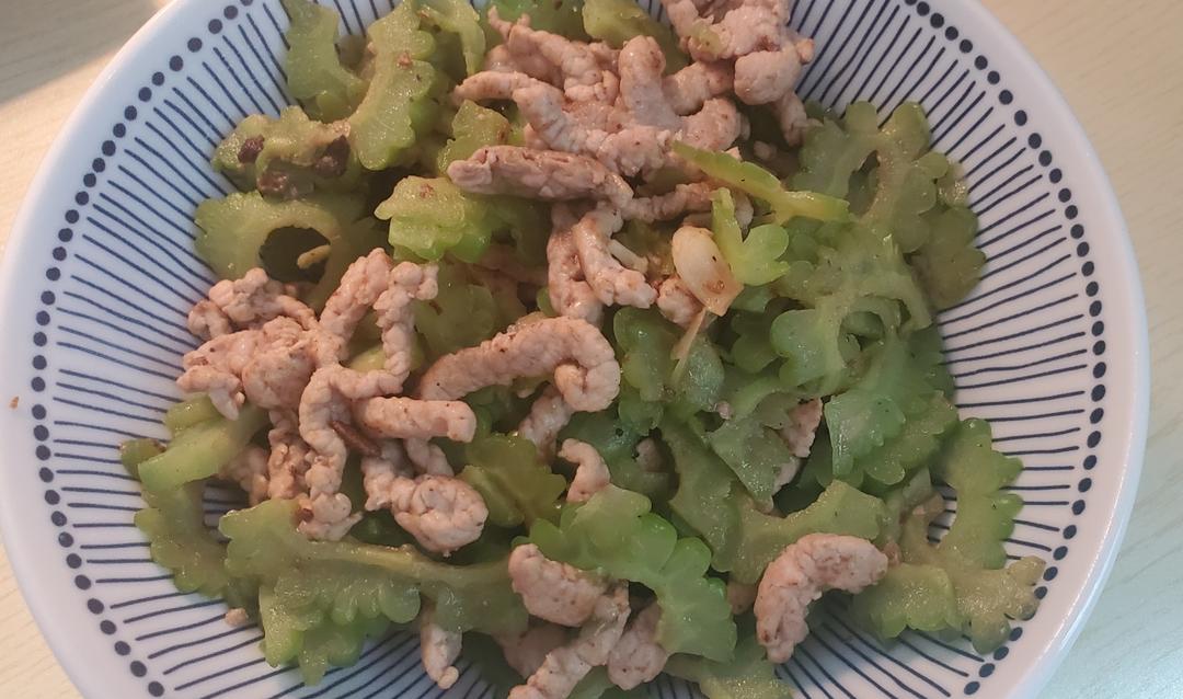 豆豉苦瓜炒肉