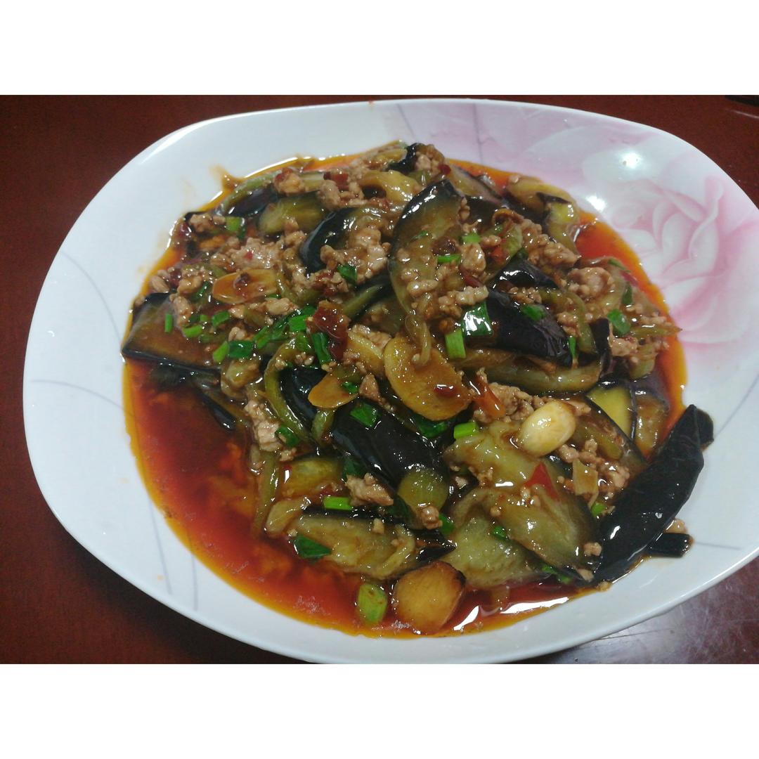 红烧肉沫茄子
