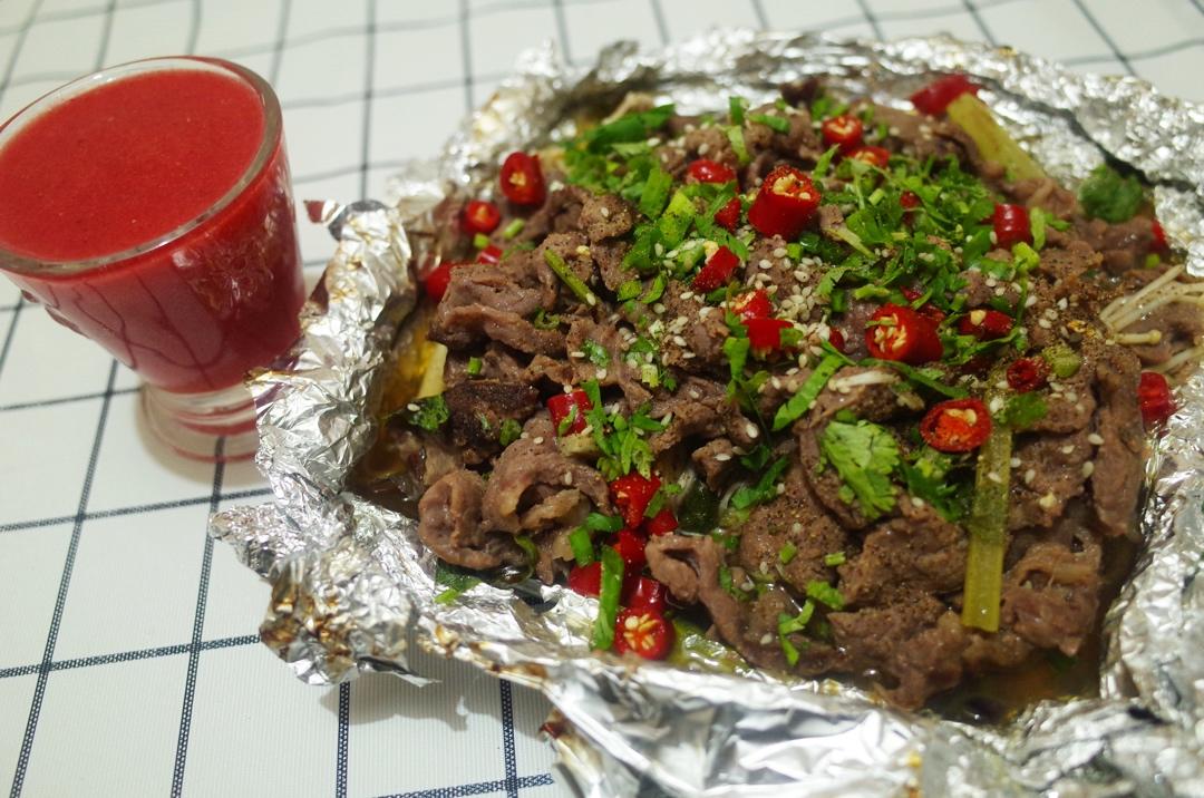 烤箱做嫩牛肉--锡纸牛肉