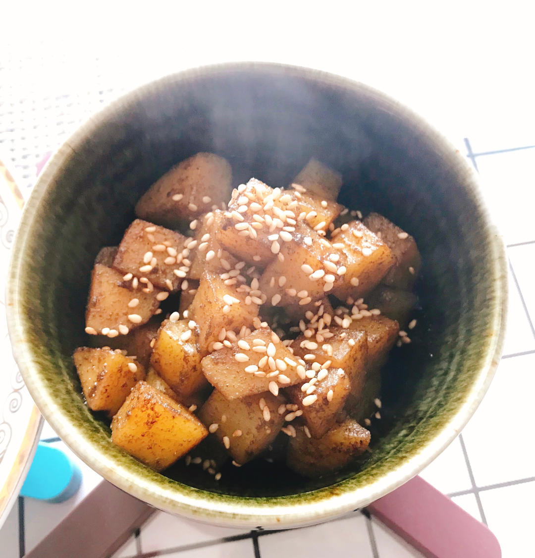 香辣过瘾的孜然土豆火腿，比路边摊还好吃