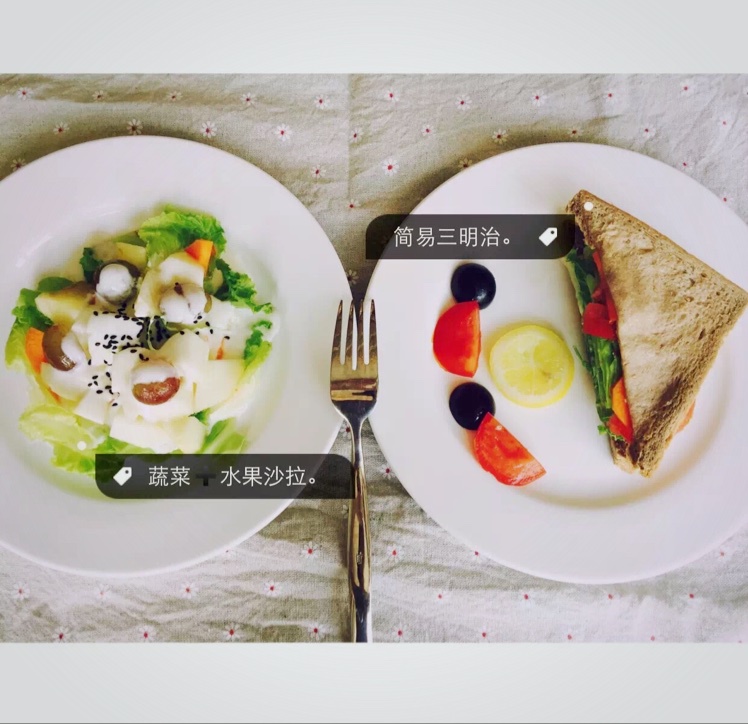 火腿芝士三明治