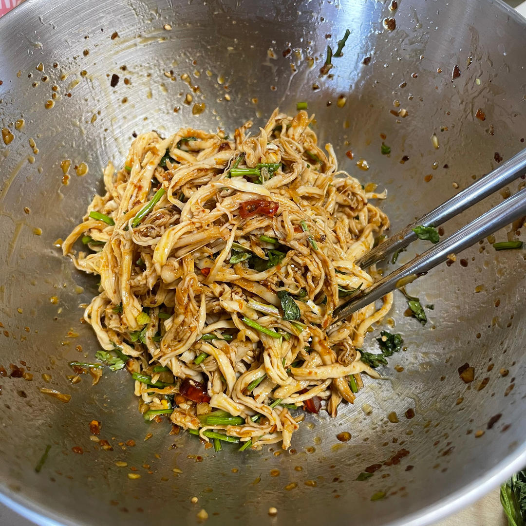 鸡胸肉这样做巨好吃❗️凉拌鸡丝😋低脂高蛋白