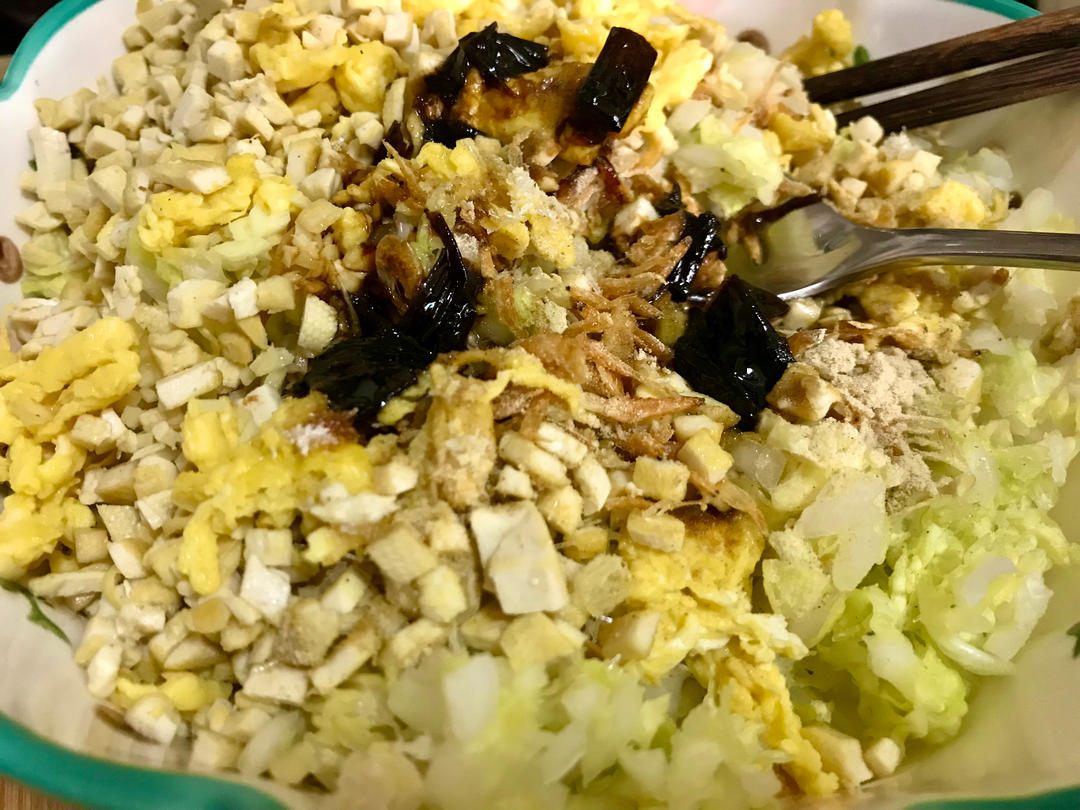 白菜鸡蛋馅饺子🥟的做法 步骤6