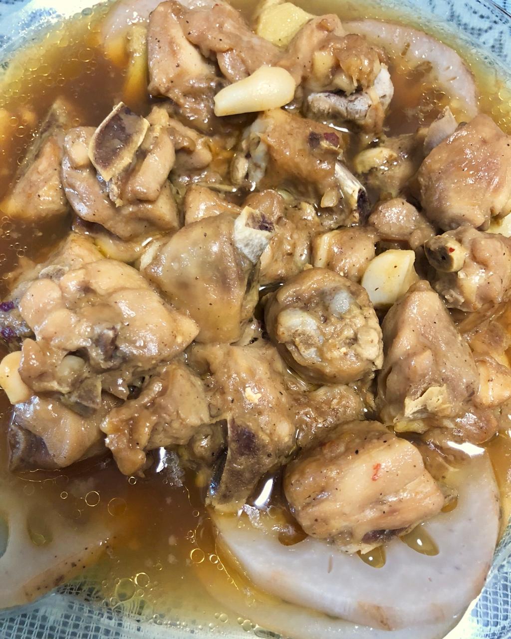 腐乳莲藕蒸鸡
