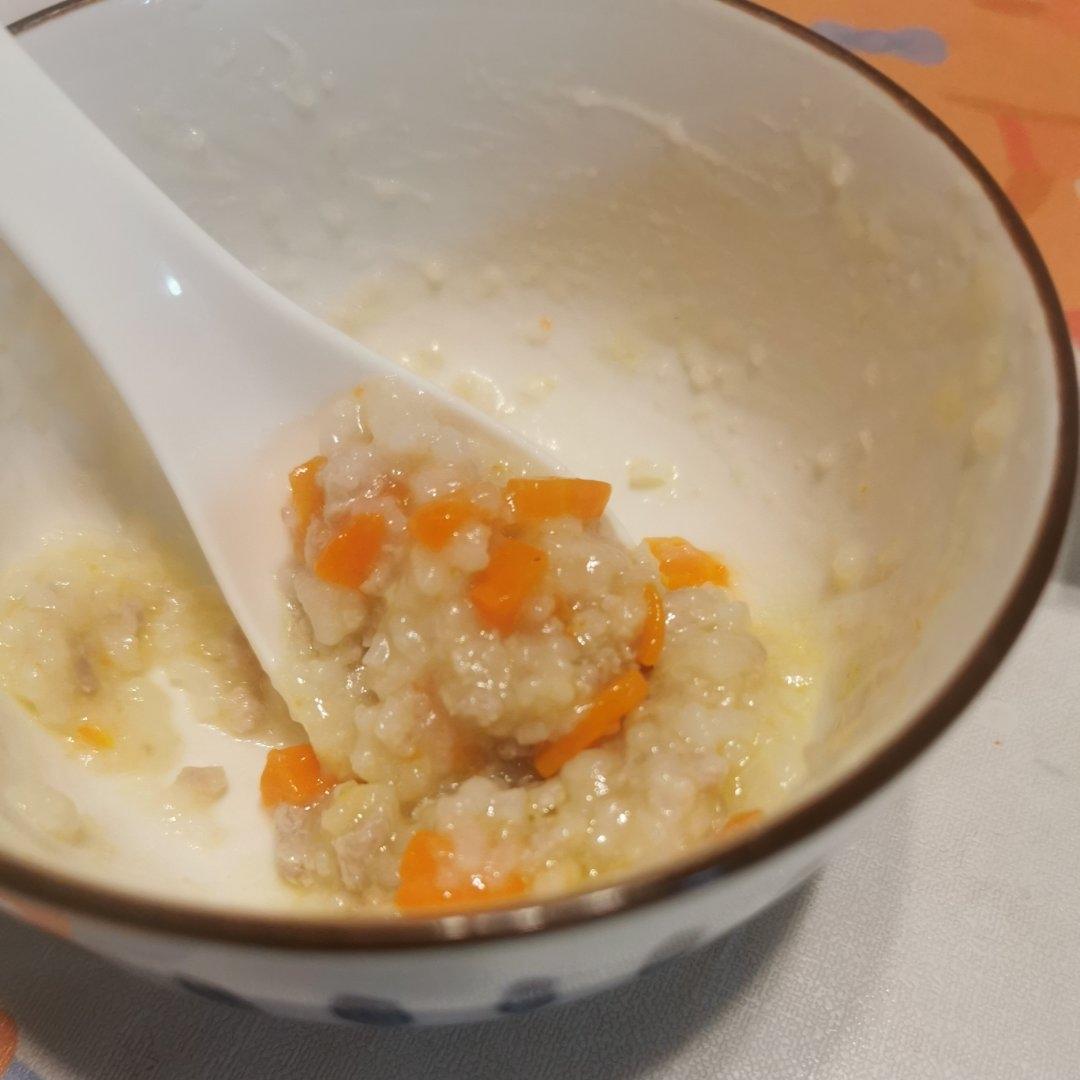 健康又滑的红萝卜瘦肉粥