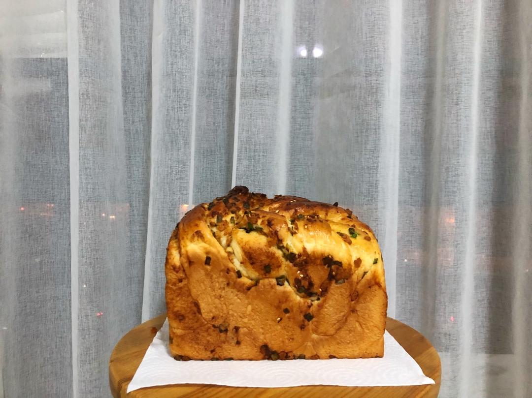 香葱肉松手撕吐司