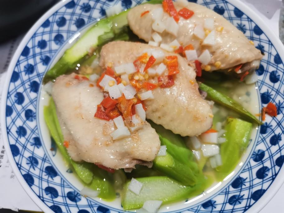 【新】蒜蓉芦笋蒸鸡翅