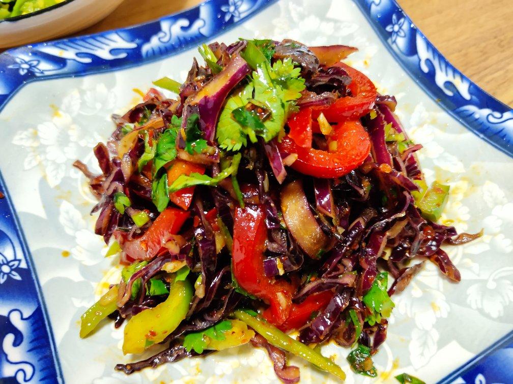 凉拌紫甘蓝