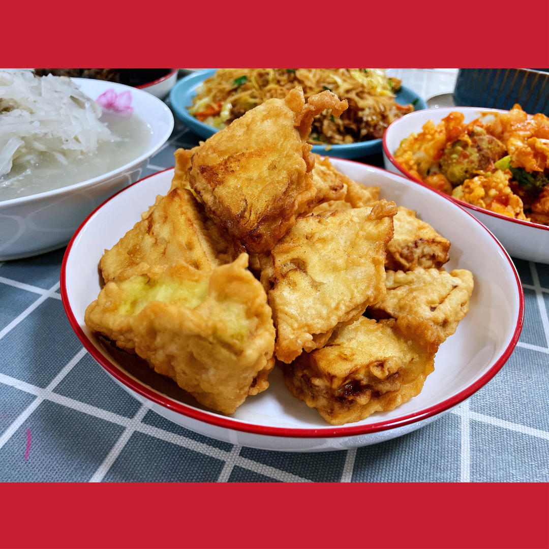 酥炸茄盒￨外酥里嫩