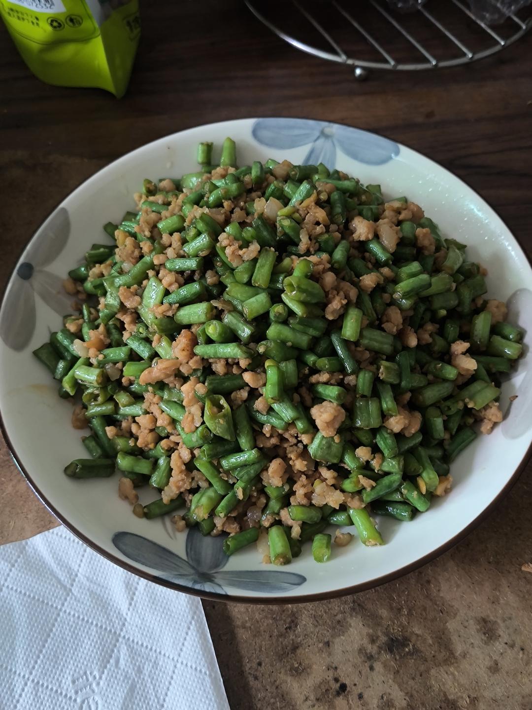 超下饭豇豆炒肉末