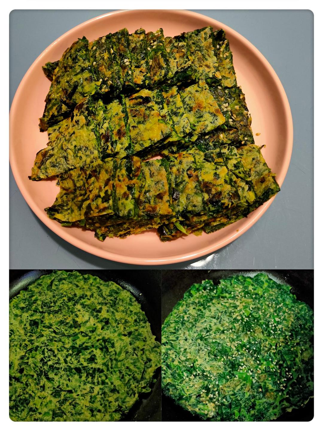 低脂菠菜鸡蛋饼