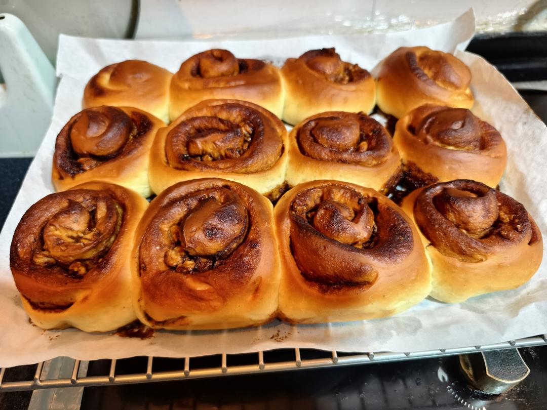 最正宗的美式肉桂卷（不用出膜）