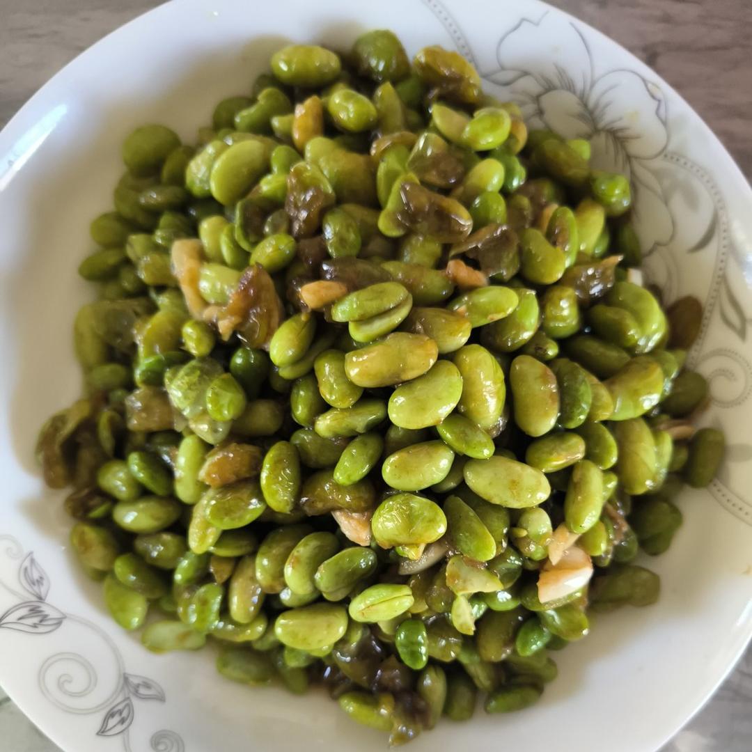 爆炒蒜泥毛豆子超级简单的做法💯好吃