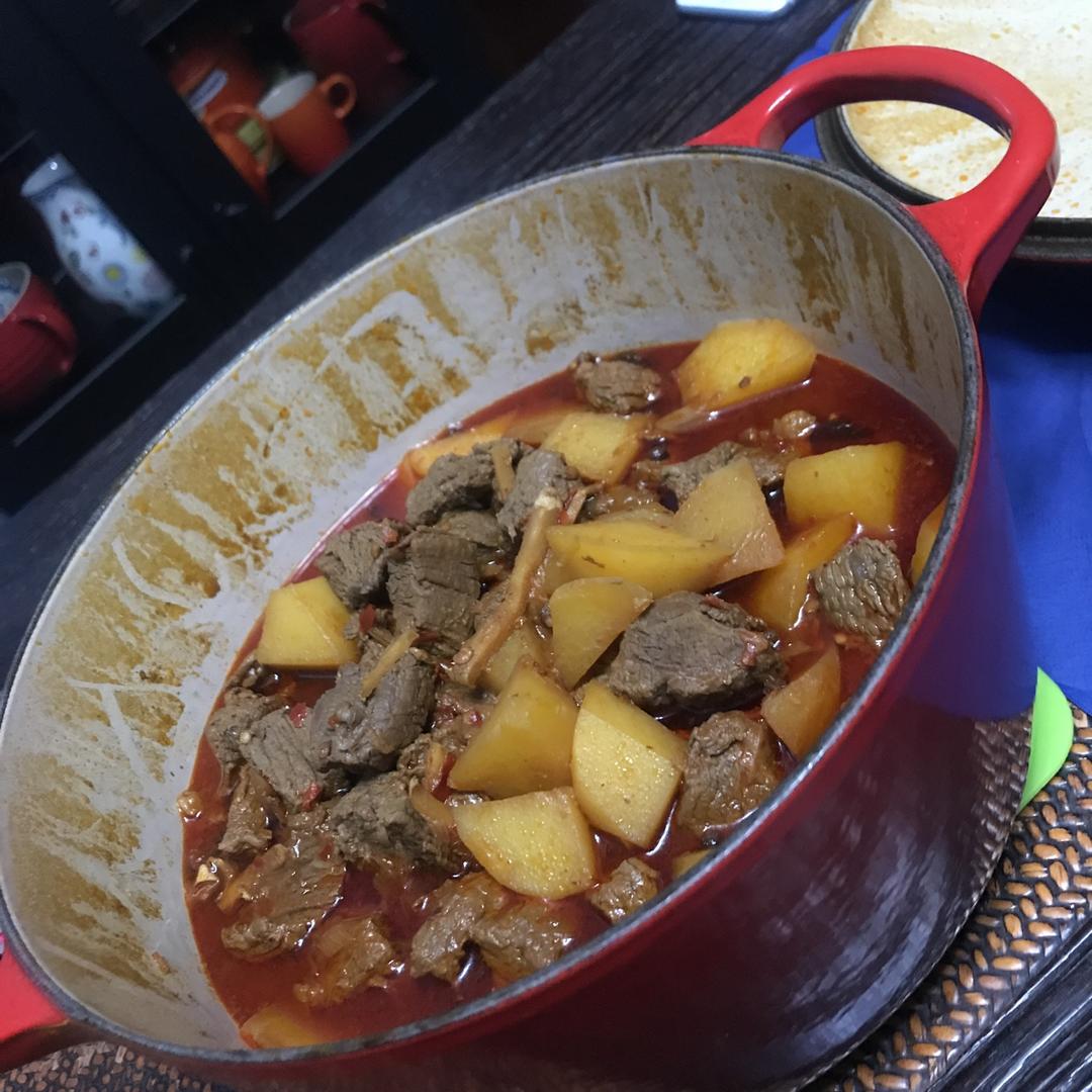 Le creuset酷彩-铸铁锅菜谱#土豆烧牛肉#