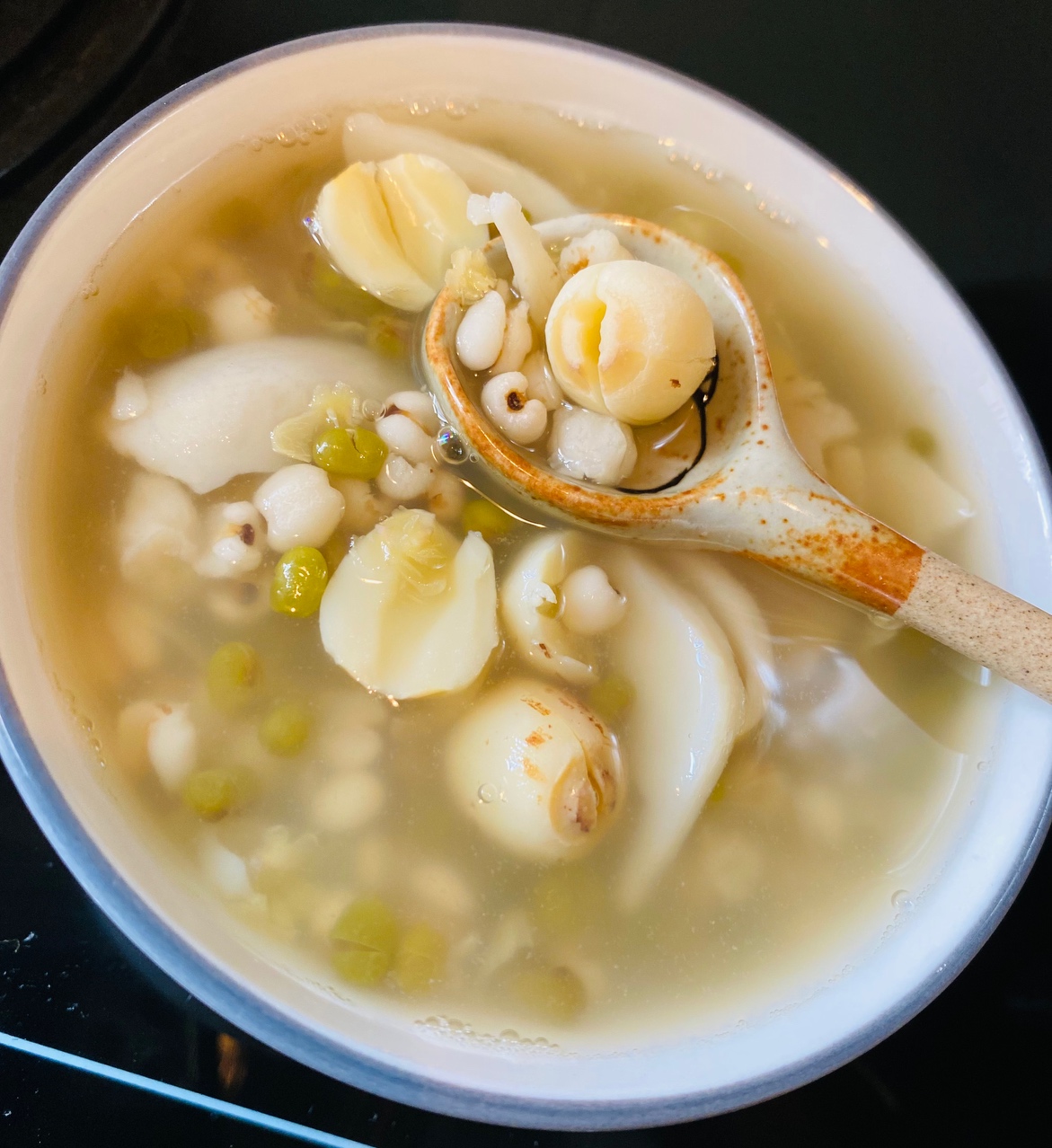 清心莲子百合绿豆汤的做法
