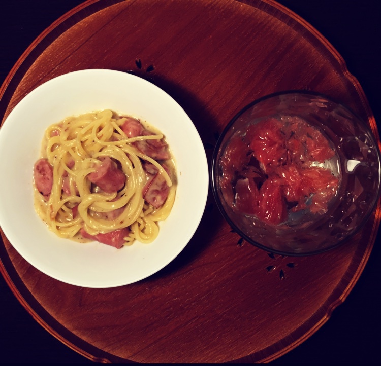 咖喱芝士穿肠意面