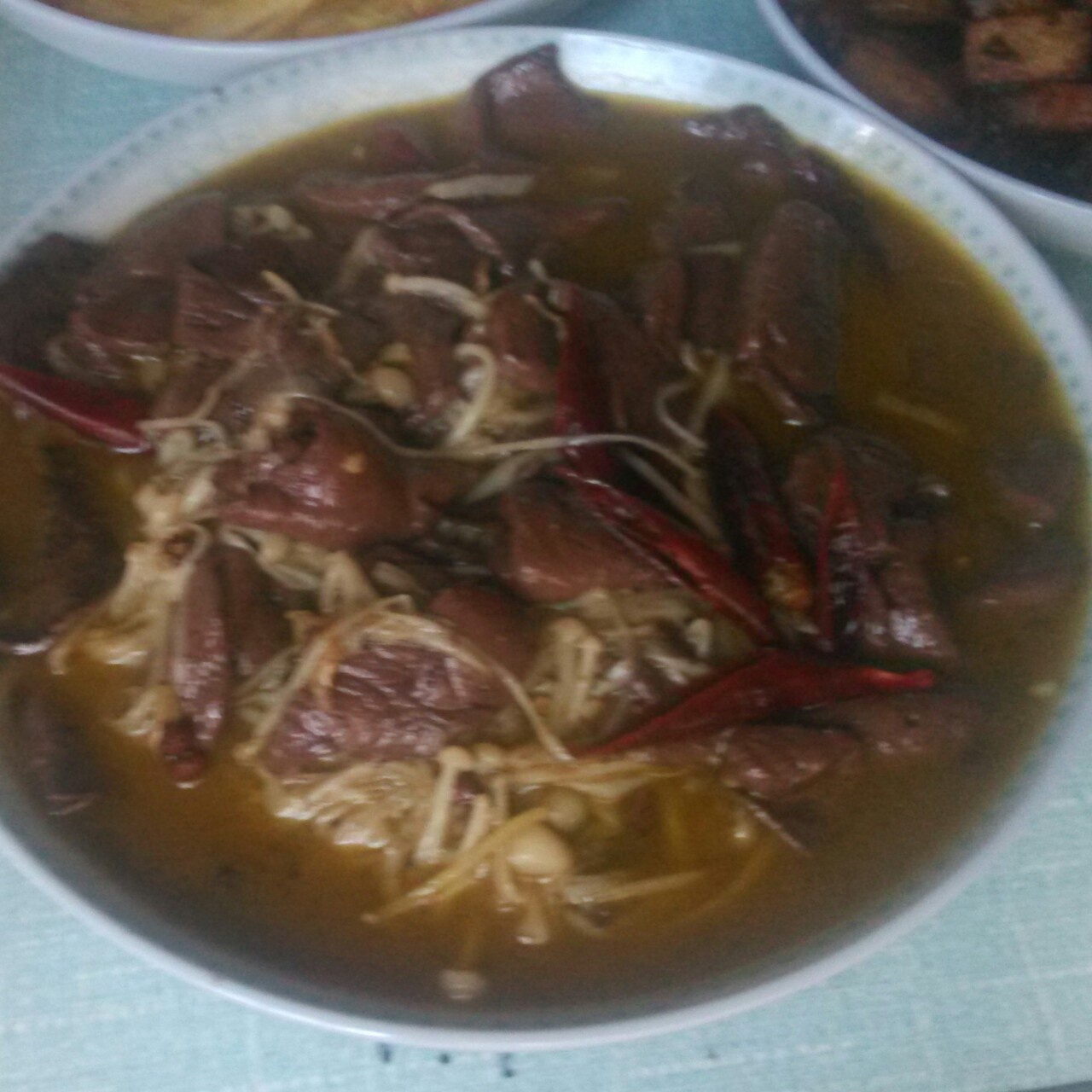 猪血炒豆芽