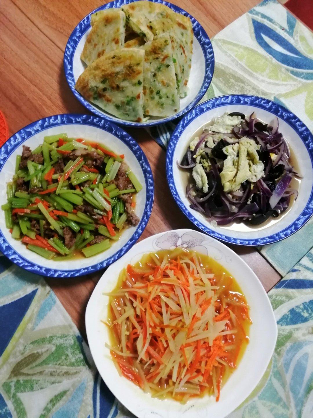 家常葱花饼