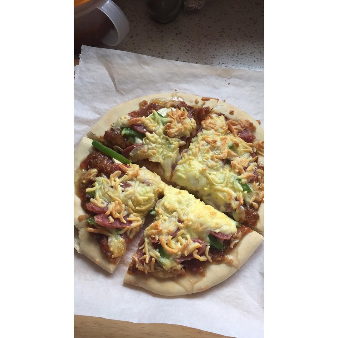 披萨饼皮家庭版（详细步骤图）