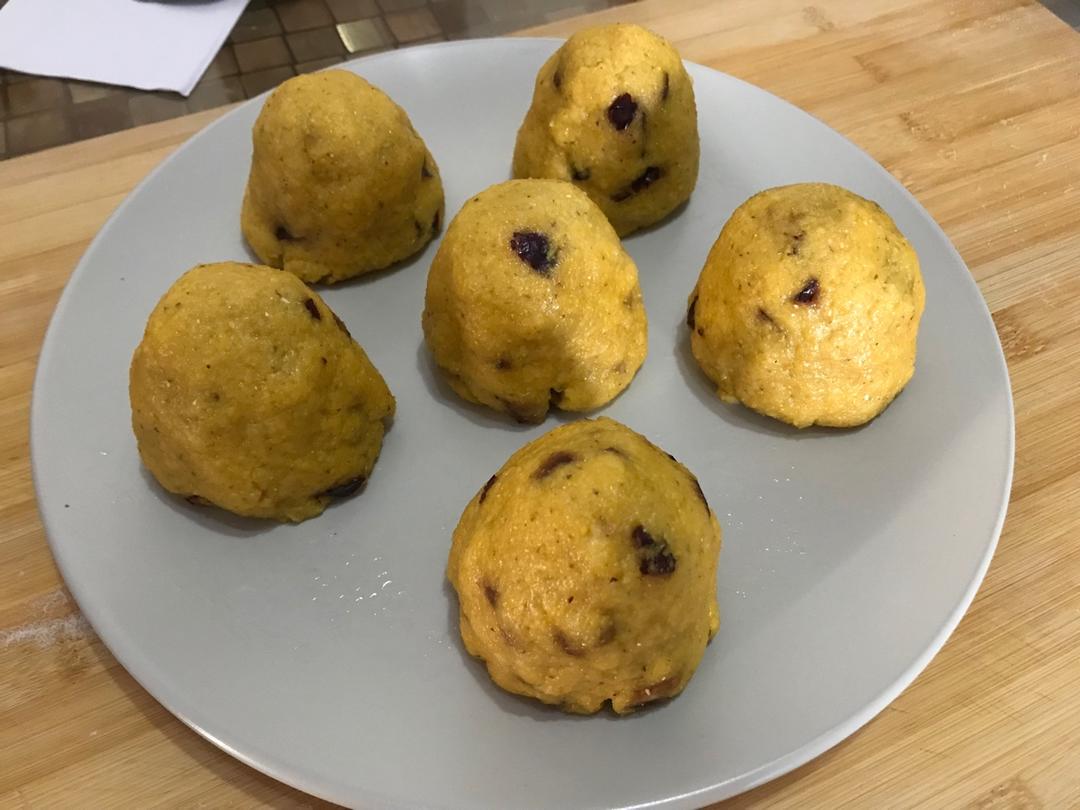 豆渣蜜豆小窝头